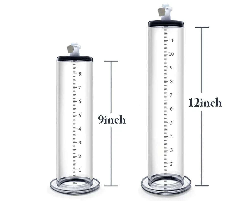 Manual Acrylic Penis Pump with Vacuum Control and Gauge-A5(4.4-30.5cm) kit