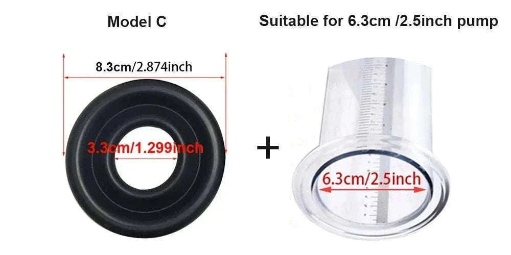 Manual Acrylic Penis Pump with Vacuum Control and Gauge-A5(4.4-30.5cm) kit