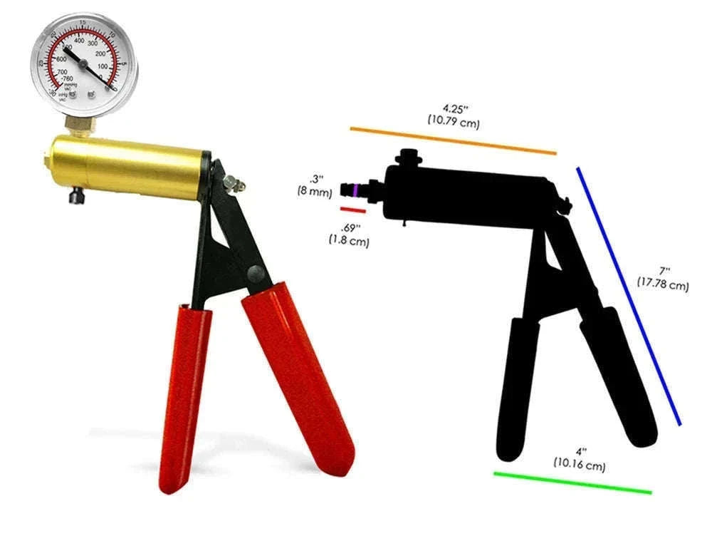 Manual Acrylic Penis Pump with Vacuum Control and Gauge-A5(4.4-30.5cm) kit