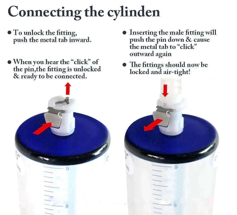 Manual Acrylic Penis Pump with Vacuum Control and Gauge-A5(4.4-30.5cm) kit