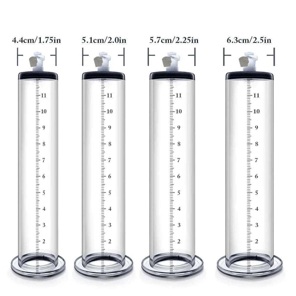 Manual Acrylic Penis Pump with Vacuum Control and Gauge-A5(4.4-30.5cm) kit