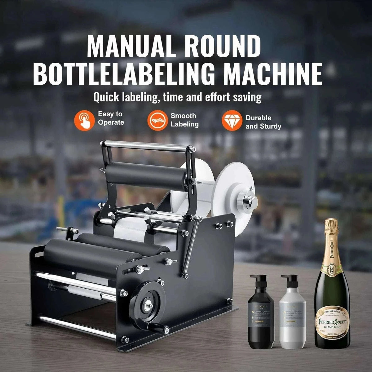 Manual Bottle Labeling Machine 15–20 Bottles/Min Adjustable-MT-30 / GERMANY