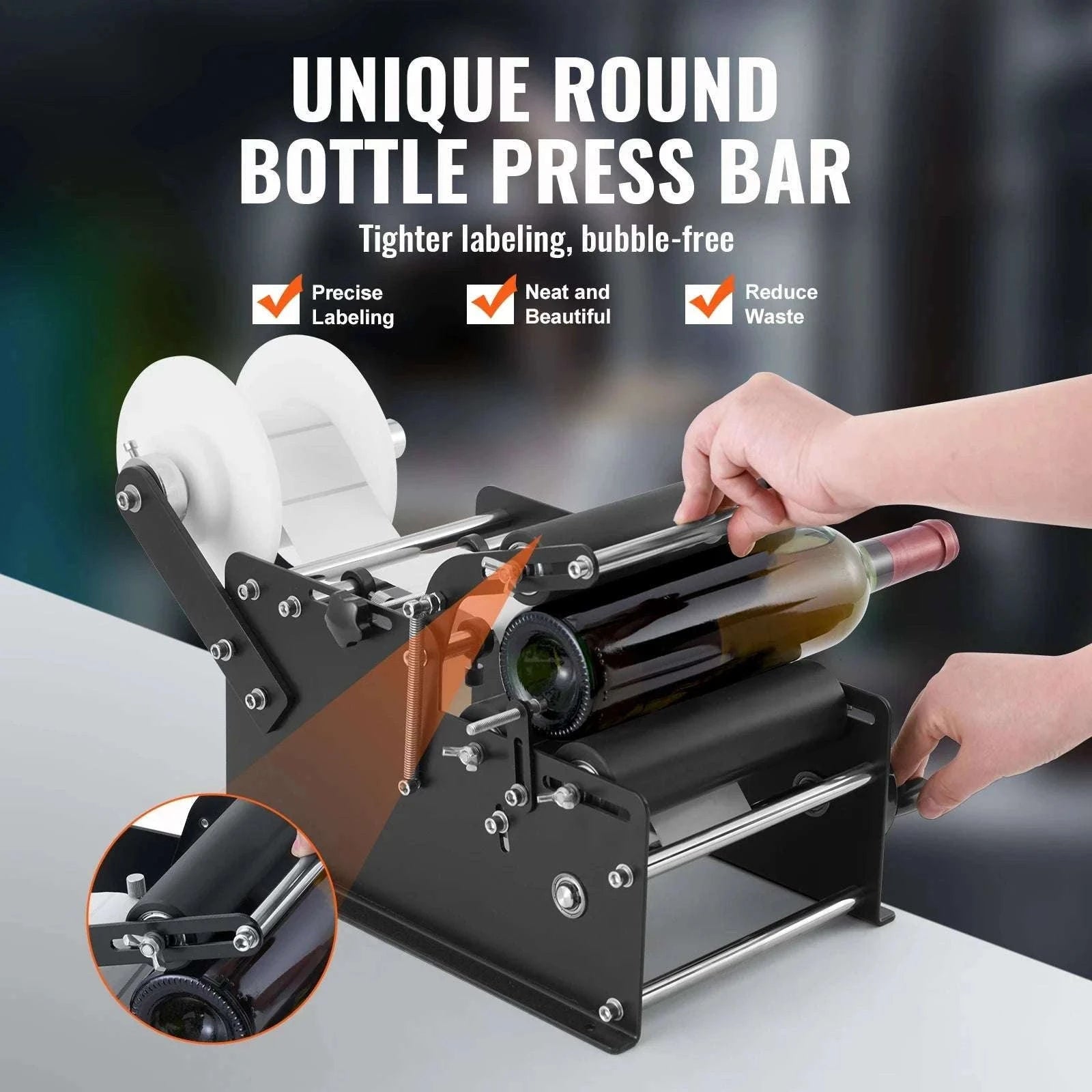 Manual Bottle Labeling Machine 15–20 Bottles/Min Adjustable-MT-30 / GERMANY