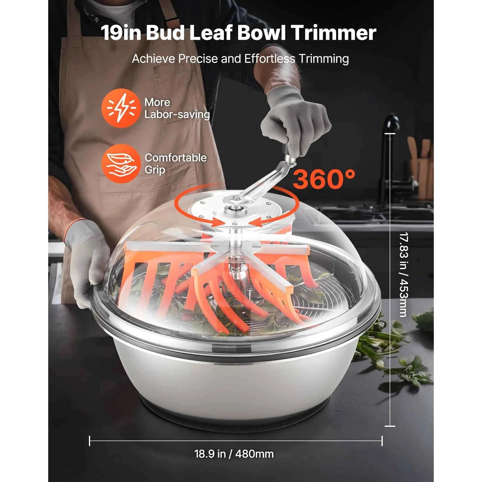 Manual Bud Trimmer with Stainless Steel Blades-13 Inches / CZECH REPUBLIC