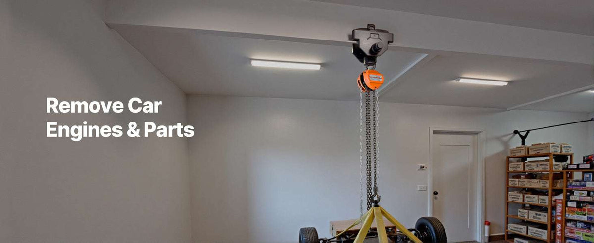 Manual Chain Hoist 1100–6600 lbs with G80 Chain, 10ft/20ft Lift-2T 20FT / United States