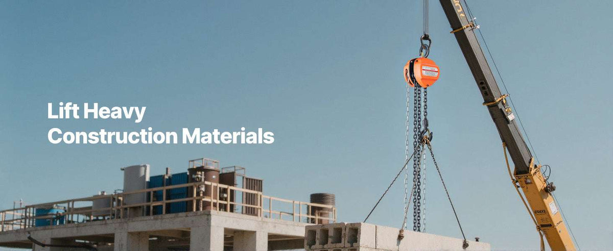 Manual Chain Hoist 1100–6600 lbs with G80 Chain, 10ft/20ft Lift-2T 20FT / United States