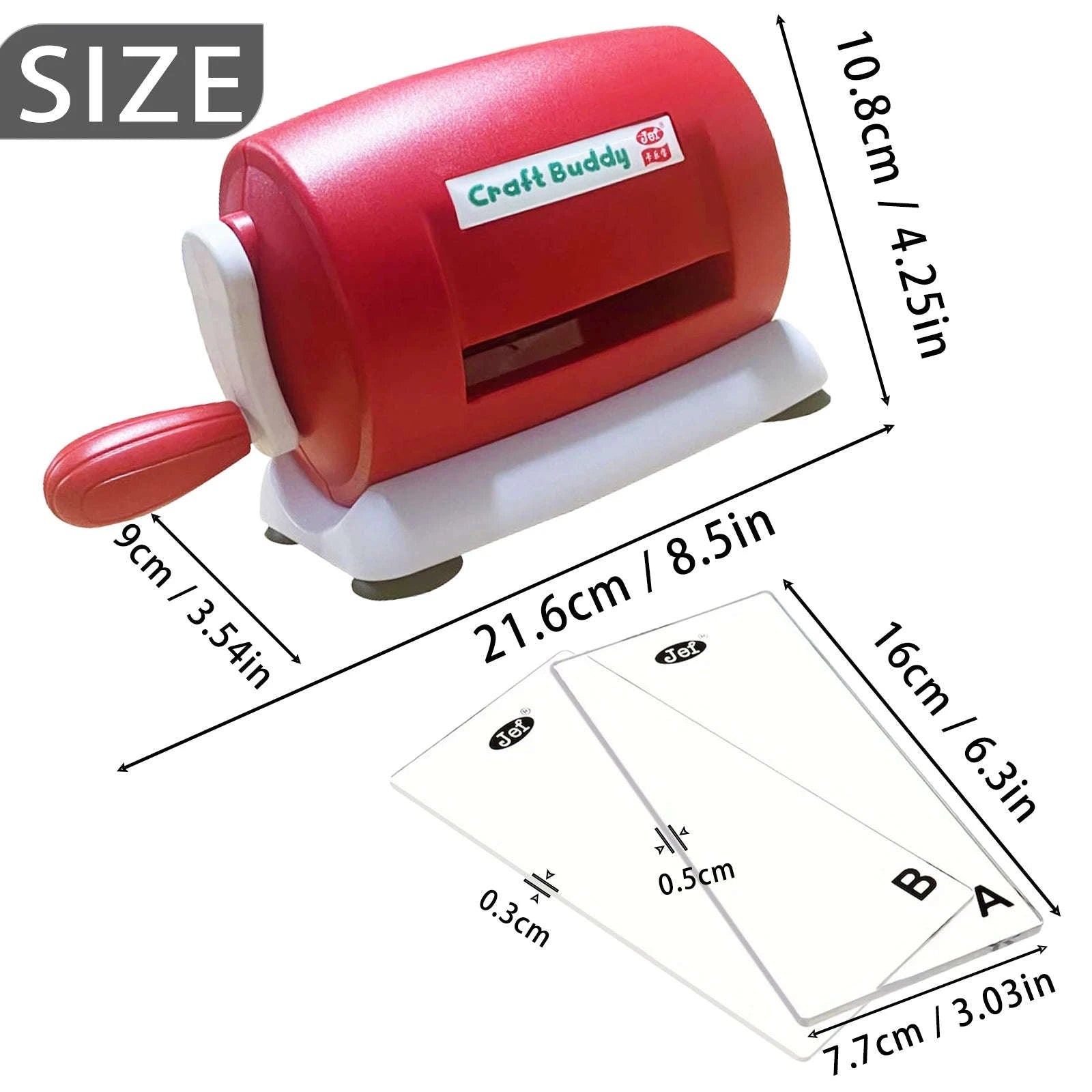 Manual Die Cutting & Embbossing Machine for Scrapbooking-Sea green / United States