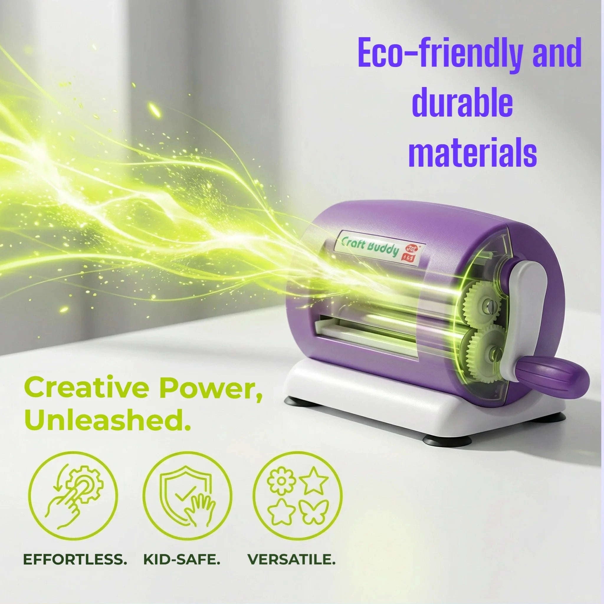 Manual Die Cutting & Embbossing Machine for Scrapbooking-Sea green / United States