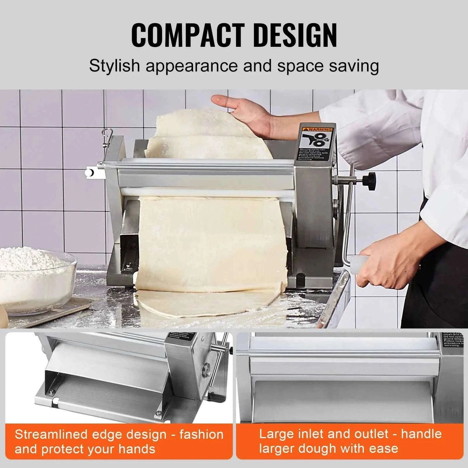 Manual Dough Sheeter Machine with Adjustable Thickness-11inch / United States