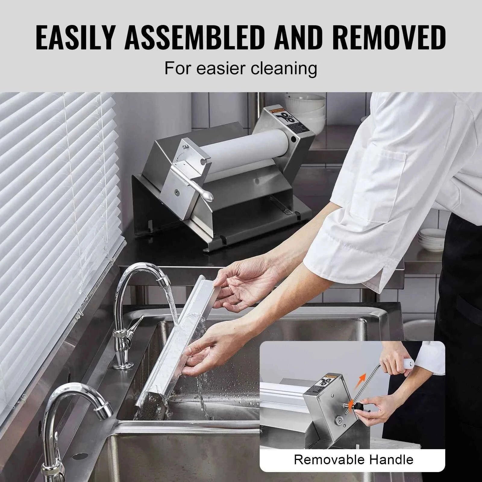 Manual Dough Sheeter Machine with Adjustable Thickness-11inch / United States
