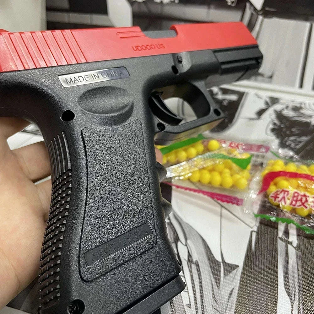 Manual G17 Soft Bullet Airsoft Toy Pistol with Laser-United States / Standard 1set