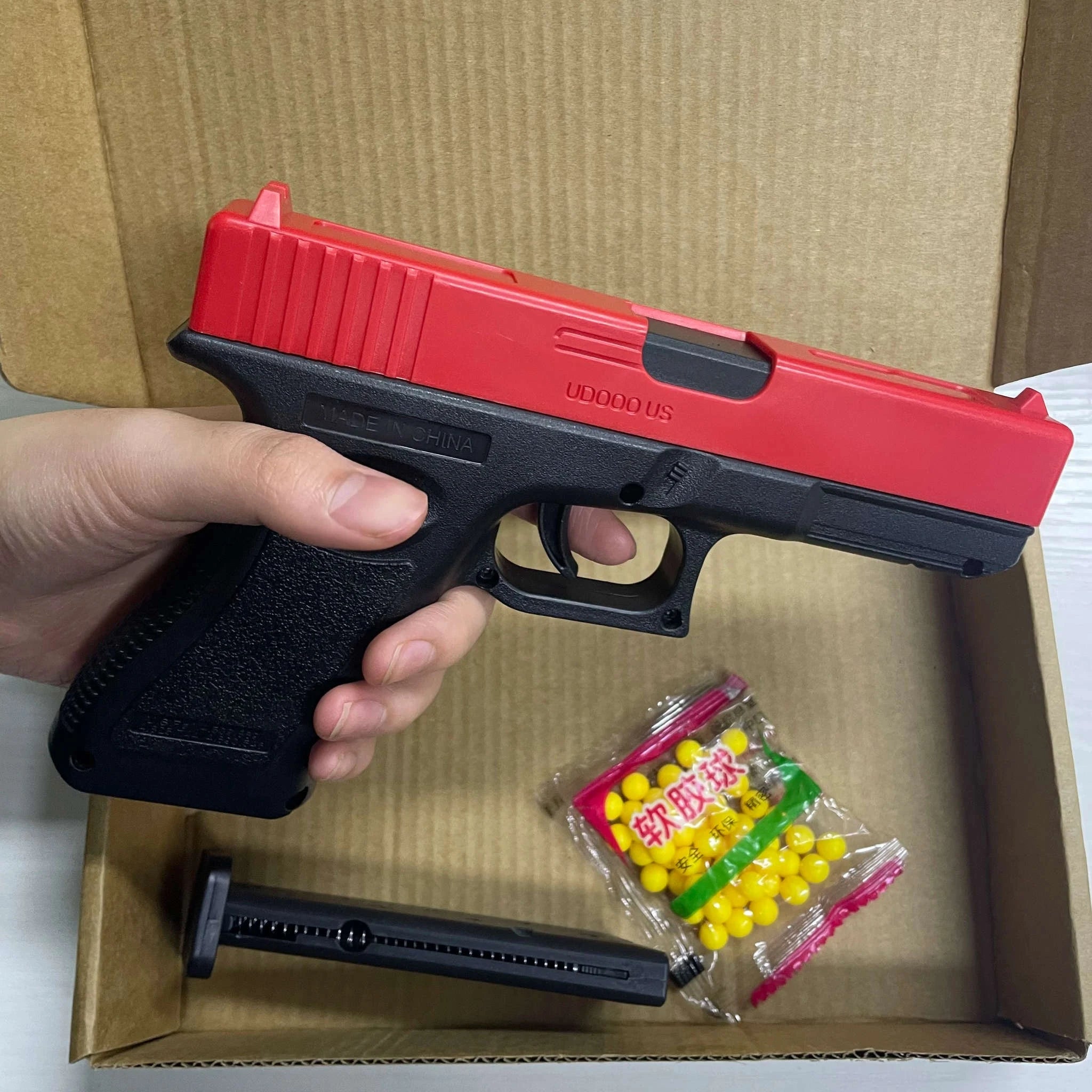 Manual G17 Soft Bullet Airsoft Toy Pistol with Laser-United States / Standard 1set