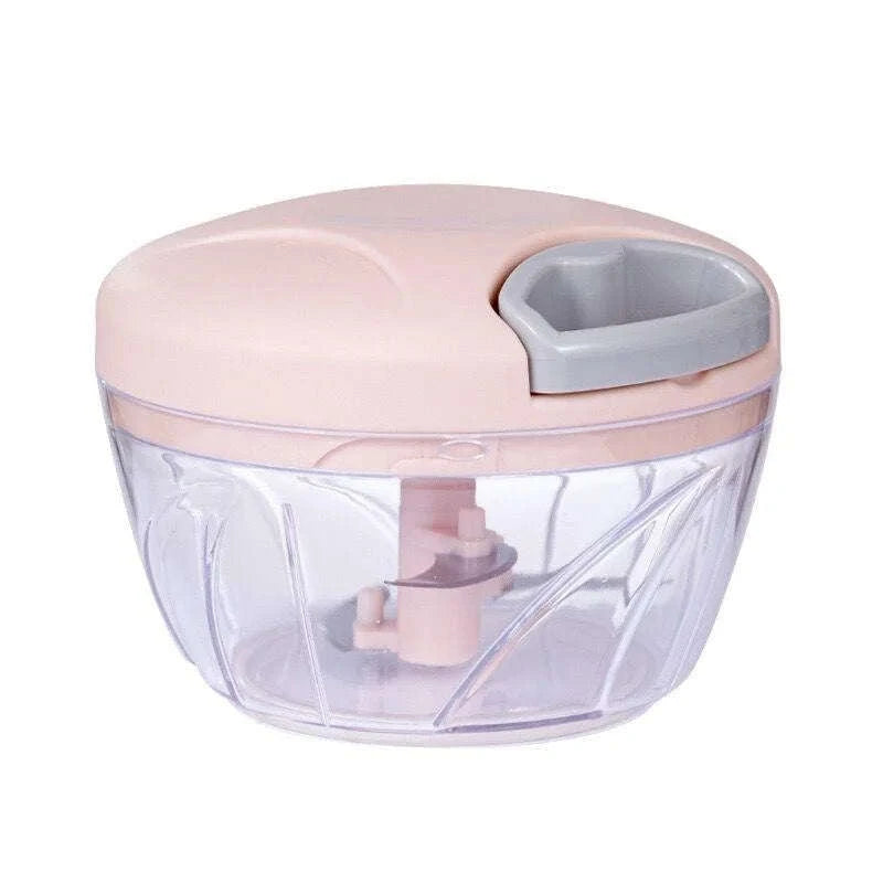 Manual Garlic Chopper & Meat Mincer 500/900ml Kitchen Cutter-United States / 900ml-Blue