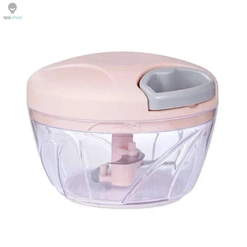 Manual Garlic Press and Meat Mincer for Faster Prep-500ml-Pink