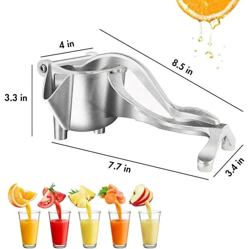 Manual Heavy-Duty Citrus Juicer for Fresh Juice at Home-Silver