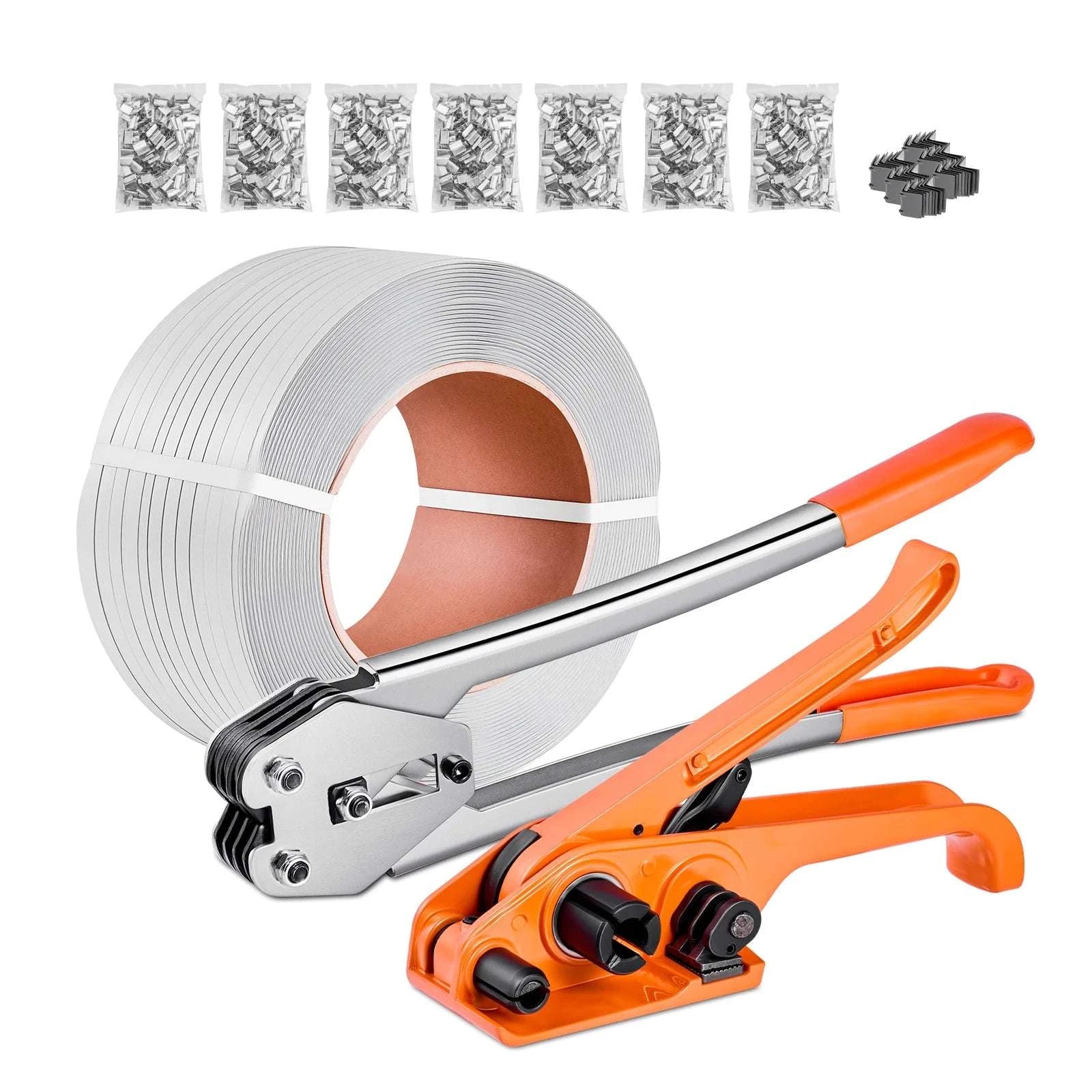 Manual Pallet Strapping Kit with 3200ft PP Band & 1000 Seals-3200ft Band / United States