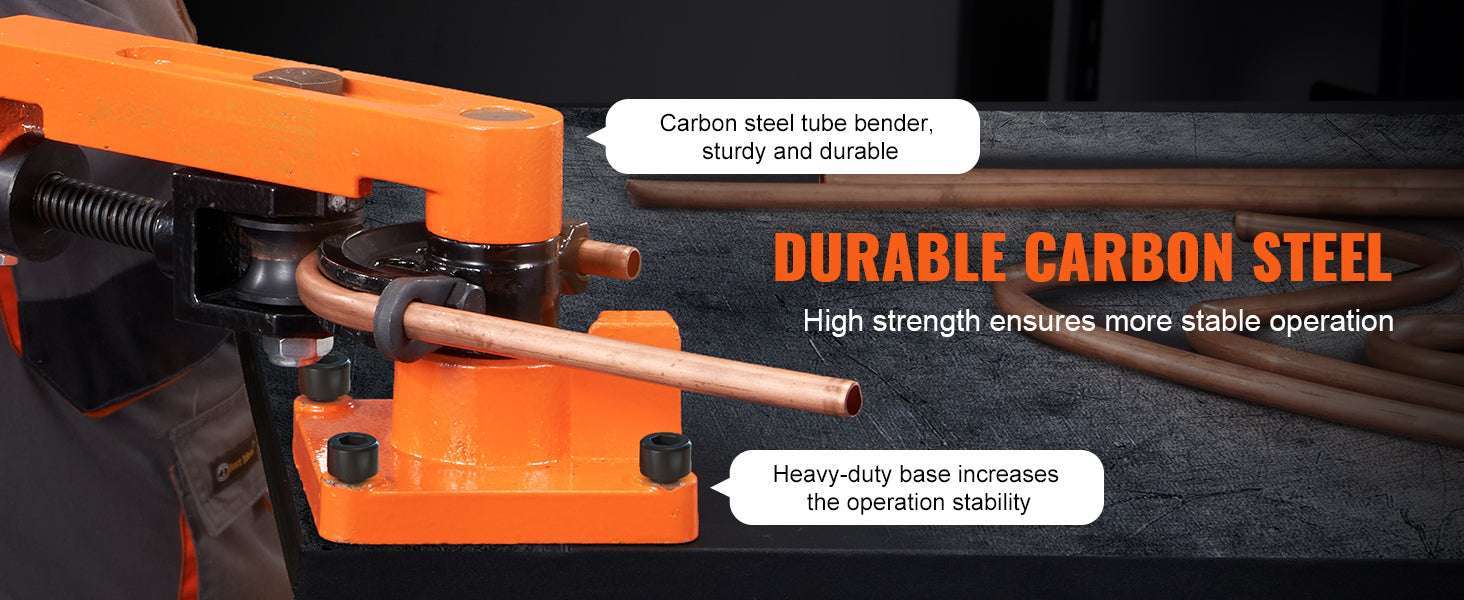 Manual Pipe Bender Tool with 7 Dies for 3/8"–1" Metal Tubing-United States