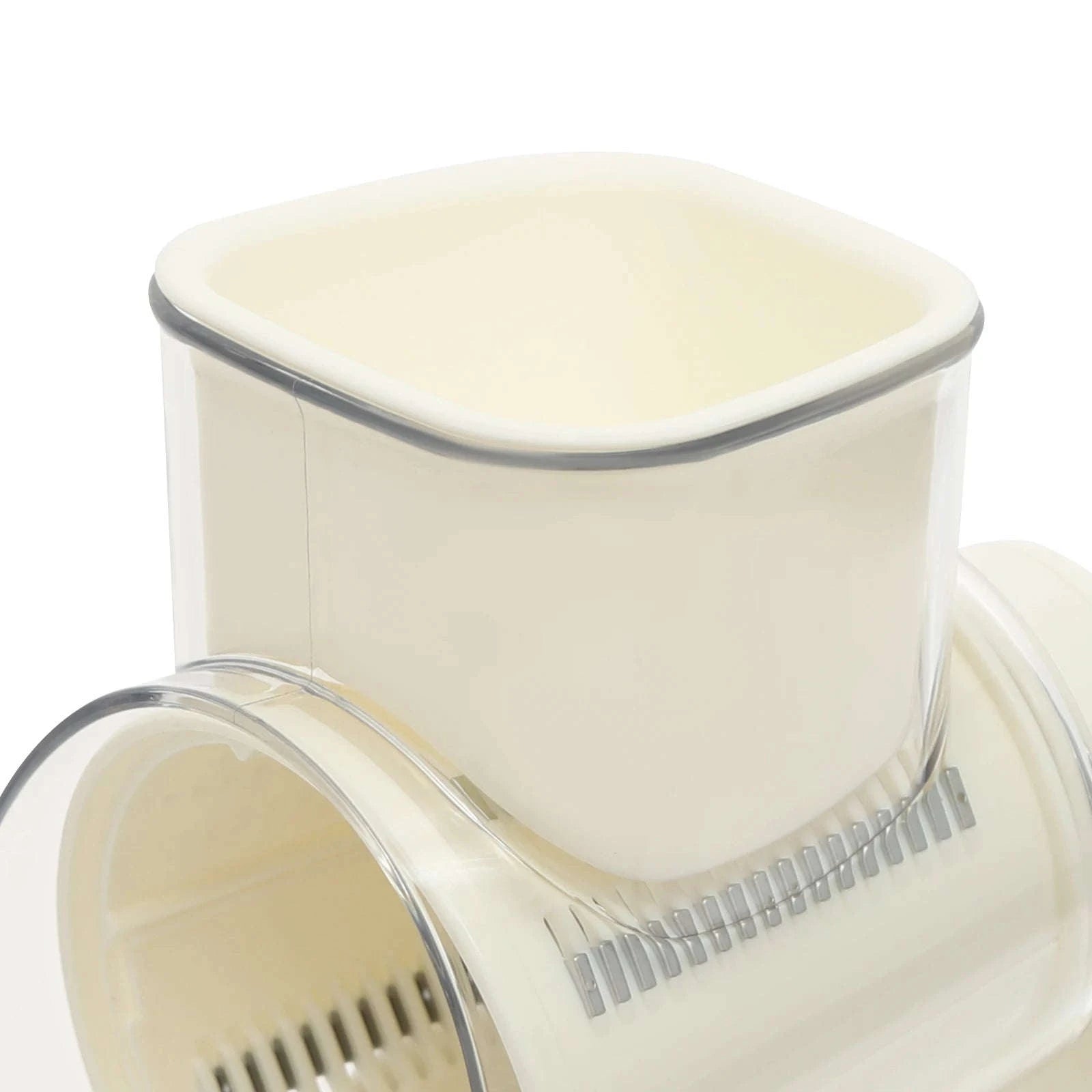 Manual Rotary Cheese and Vegetable Slicer with 5 Blades-United States