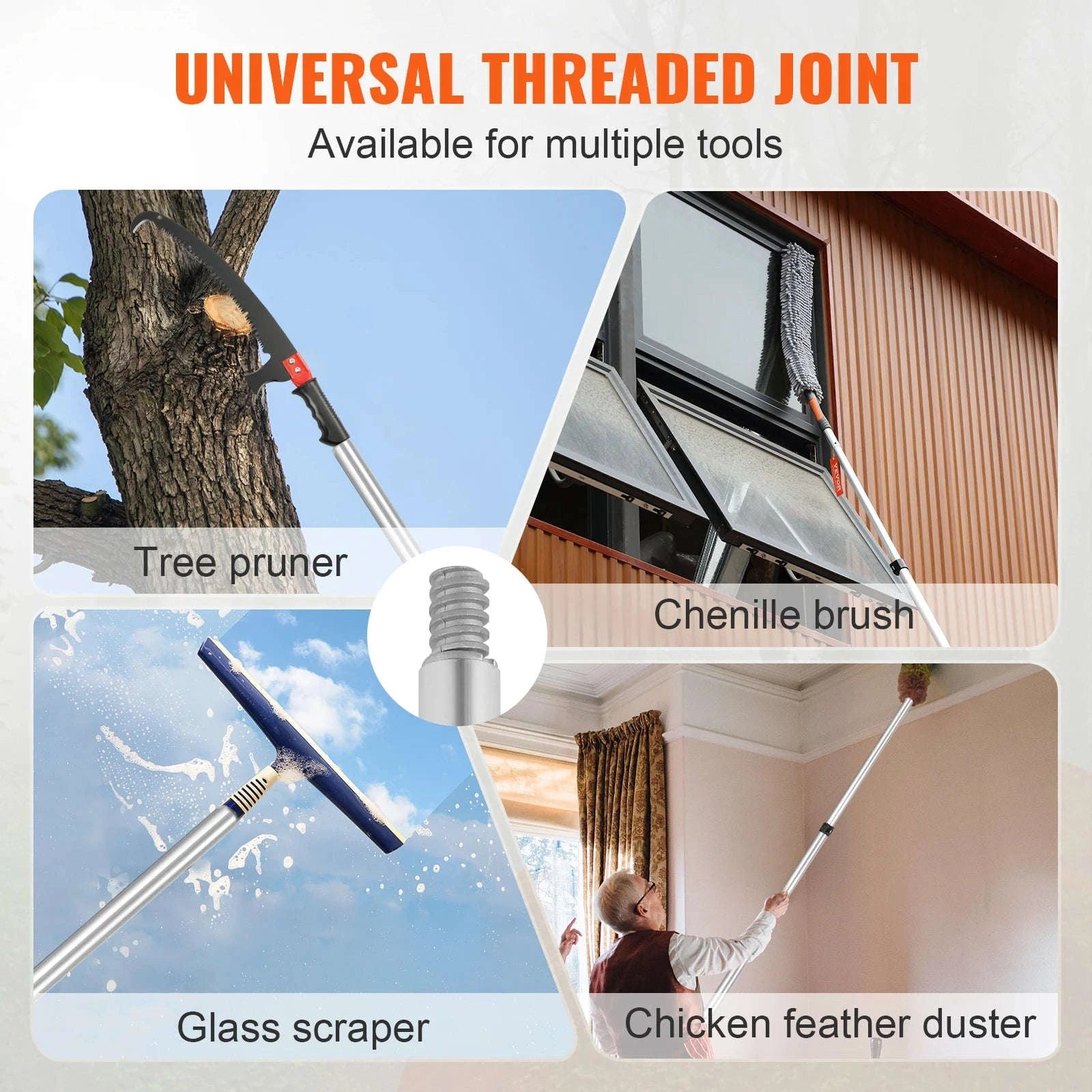 Manual Telescopic Pole Saw Tree Pruner-6m Double Hooks / Germany