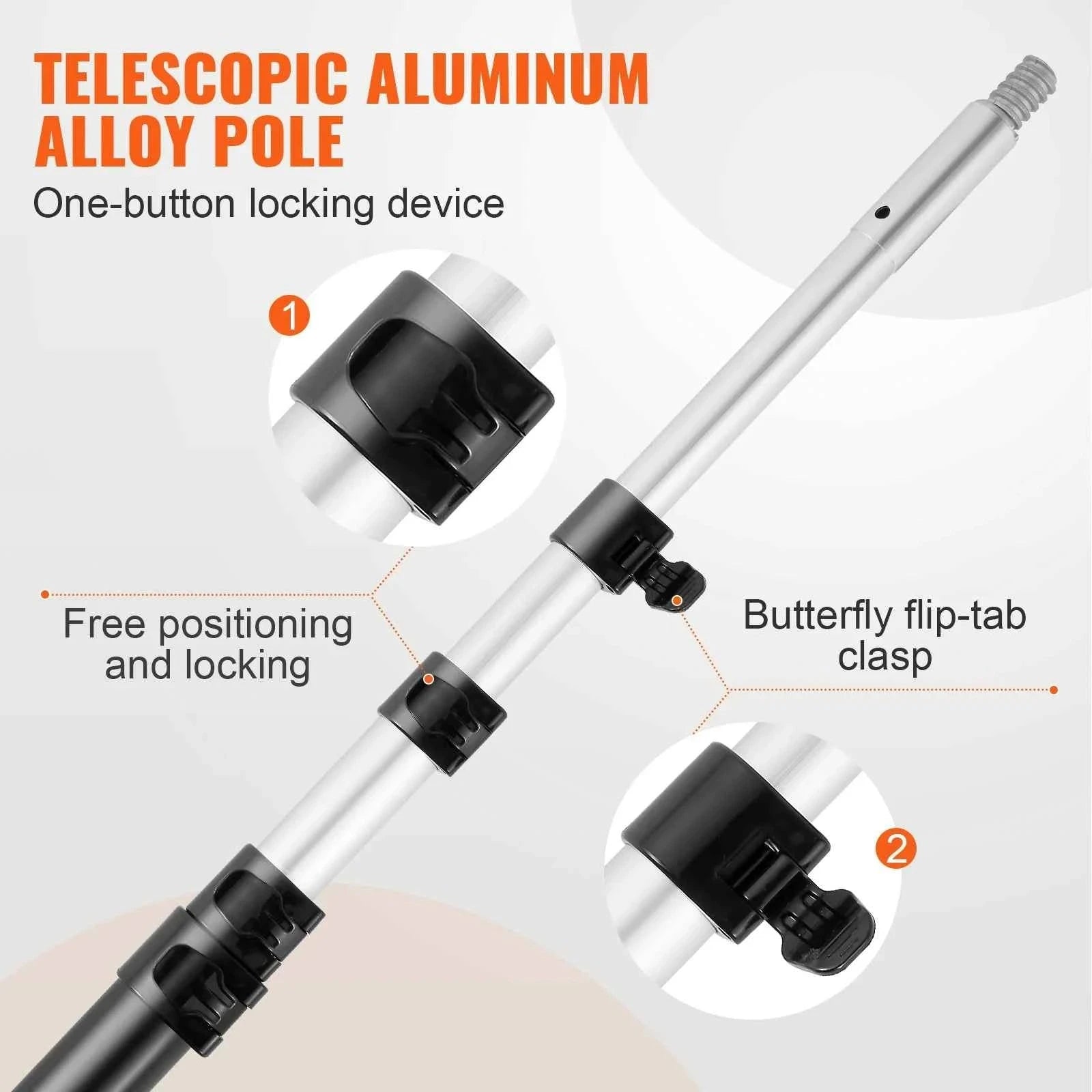 Manual Telescopic Pole Saw Tree Pruner-6m Double Hooks / Germany