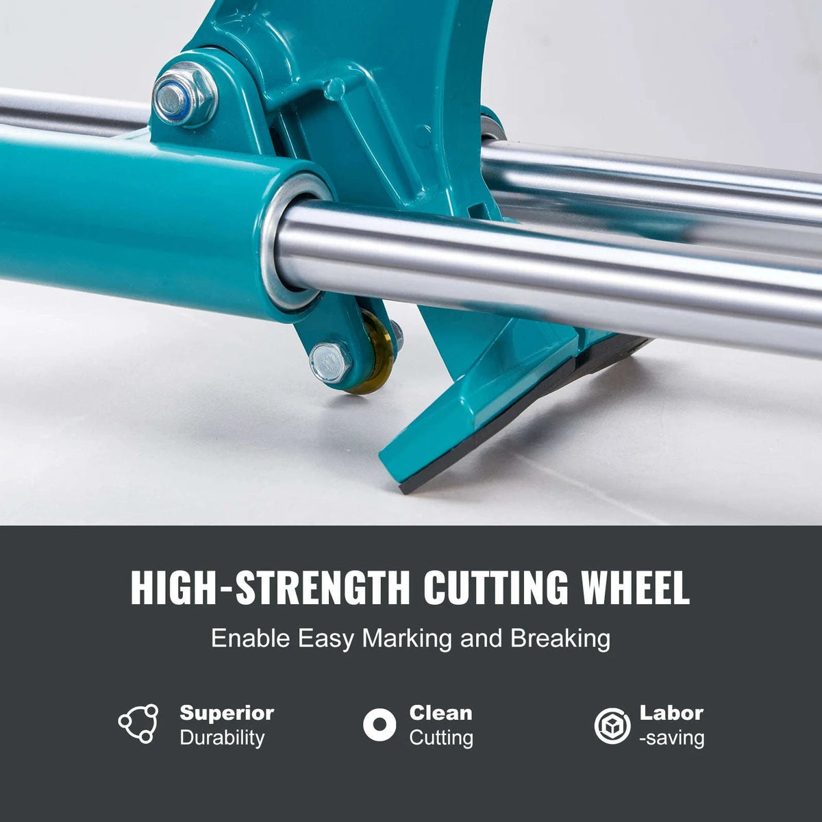 Manual Tile Cutter for Porcelain and Ceramic Tiles with Tungsten Carbide Cutting Wheel and Infrared Positioning-1.2mDoubleRails / Poland