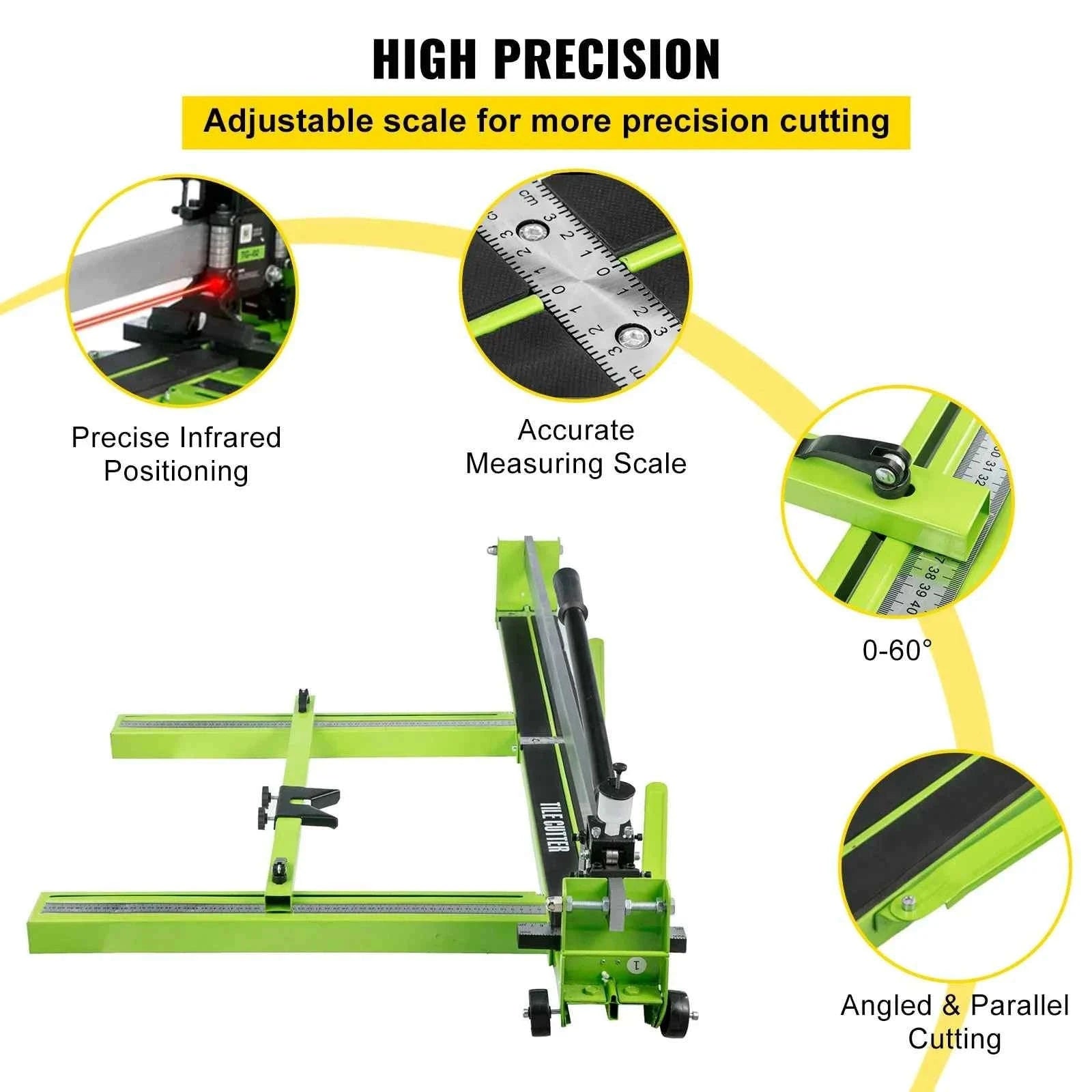 Manual Tile Cutter with Laser Guide and Spare Cutter-1.2M / Germany