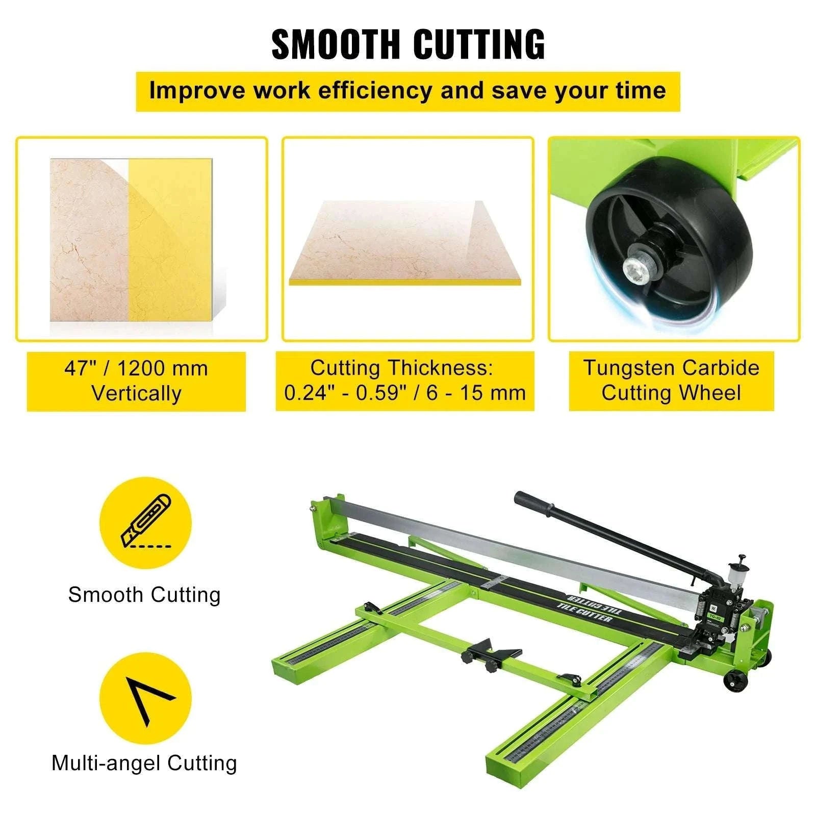 Manual Tile Cutter with Laser Guide for Precise Ceramic & Porcelain Cuts-35 inch ( 900mm ) / United States