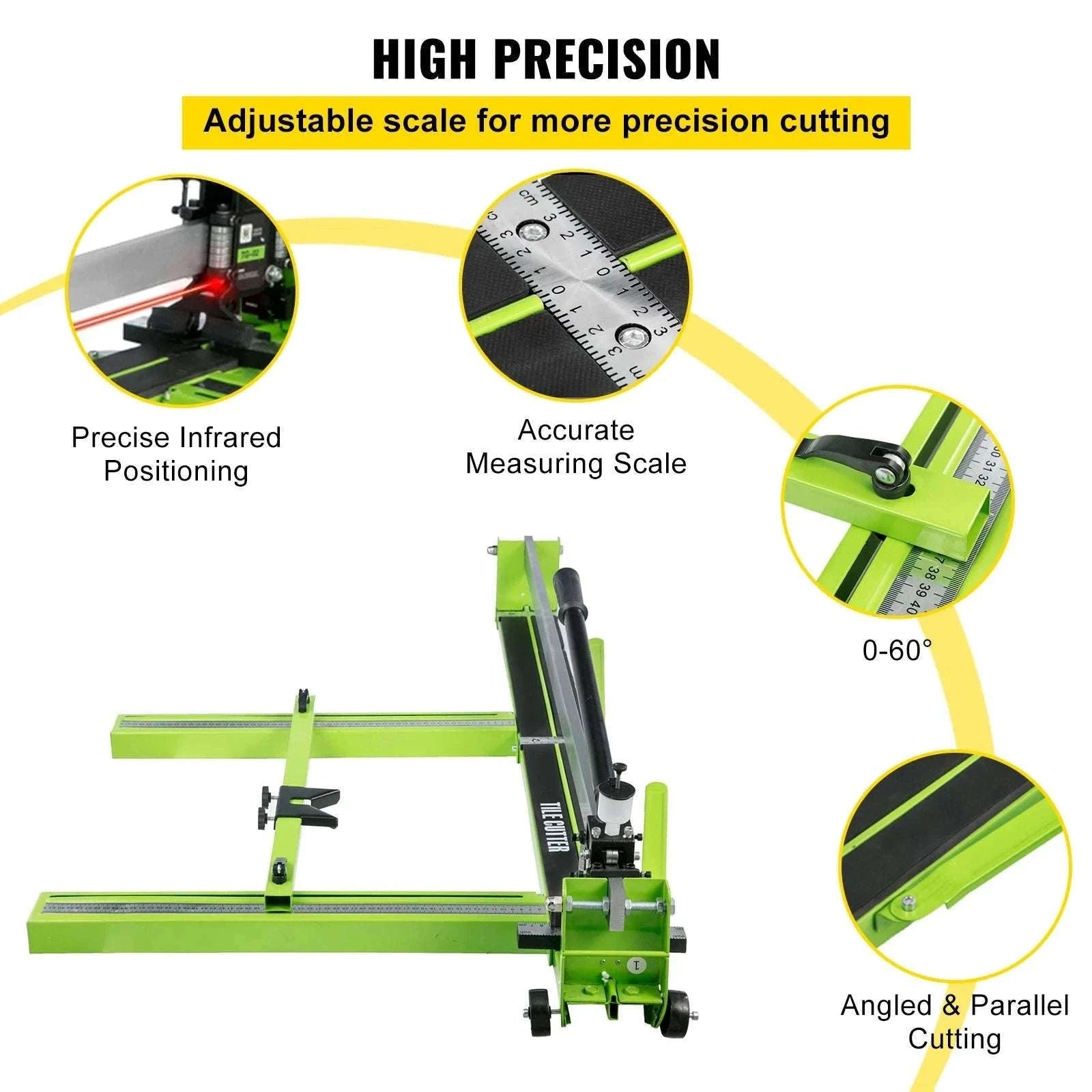 Manual Tile Cutter with Laser Guide for Precise Ceramic & Porcelain Cuts-35 inch ( 900mm ) / United States