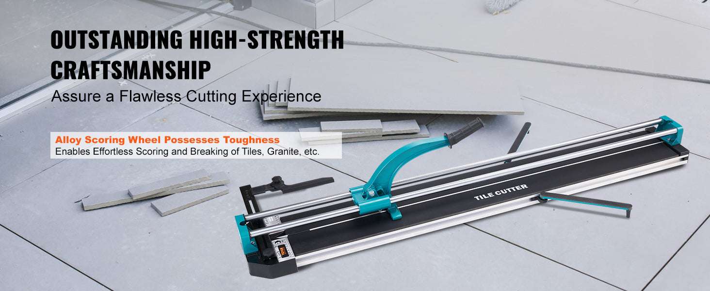 Manual Tile Cutter with Laser Guide & Support Feet for Precise Cuts-31inch / United States