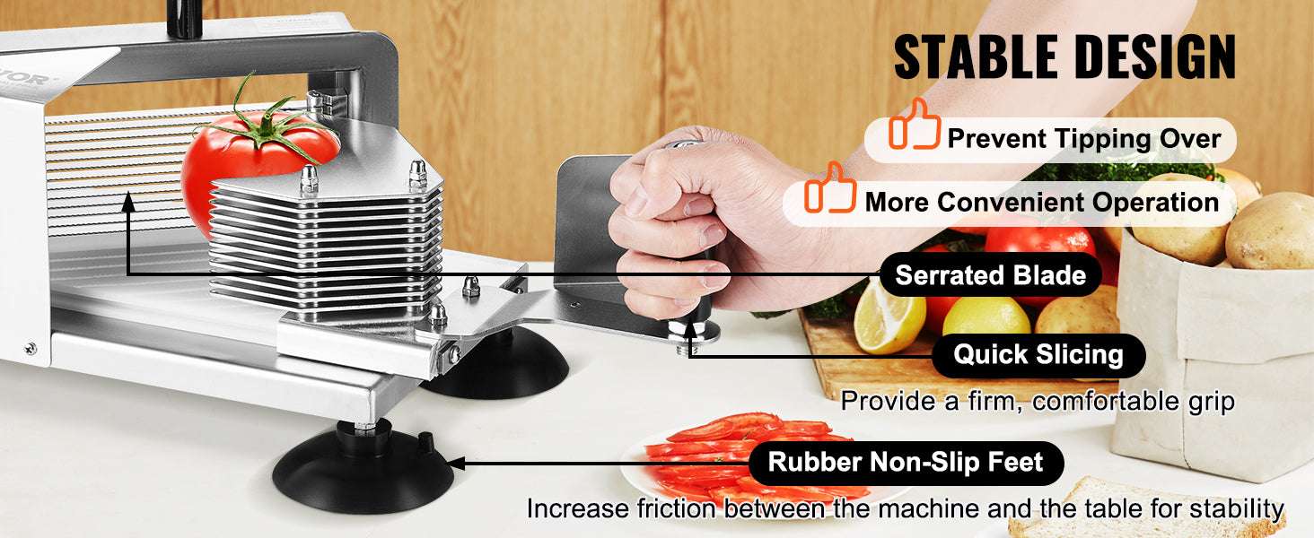 Manual Tomato Slicer with 3/16" Blades Stainless Steel Cutter-spain