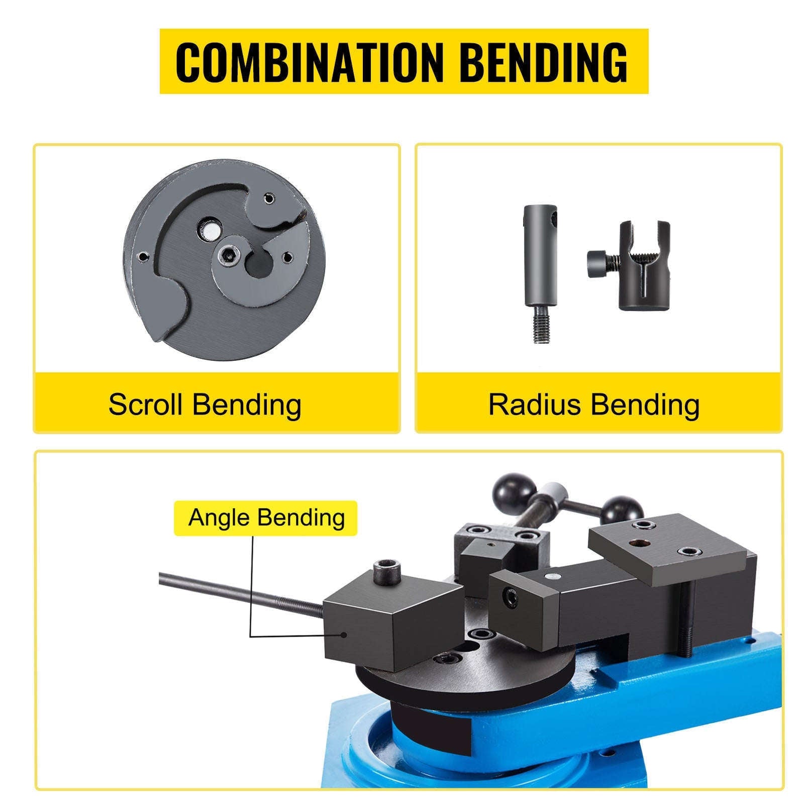 Manual Universal Metal Bender SBG-40 for Steel, Flat, Round & Square Bar-CZECH REPUBLIC