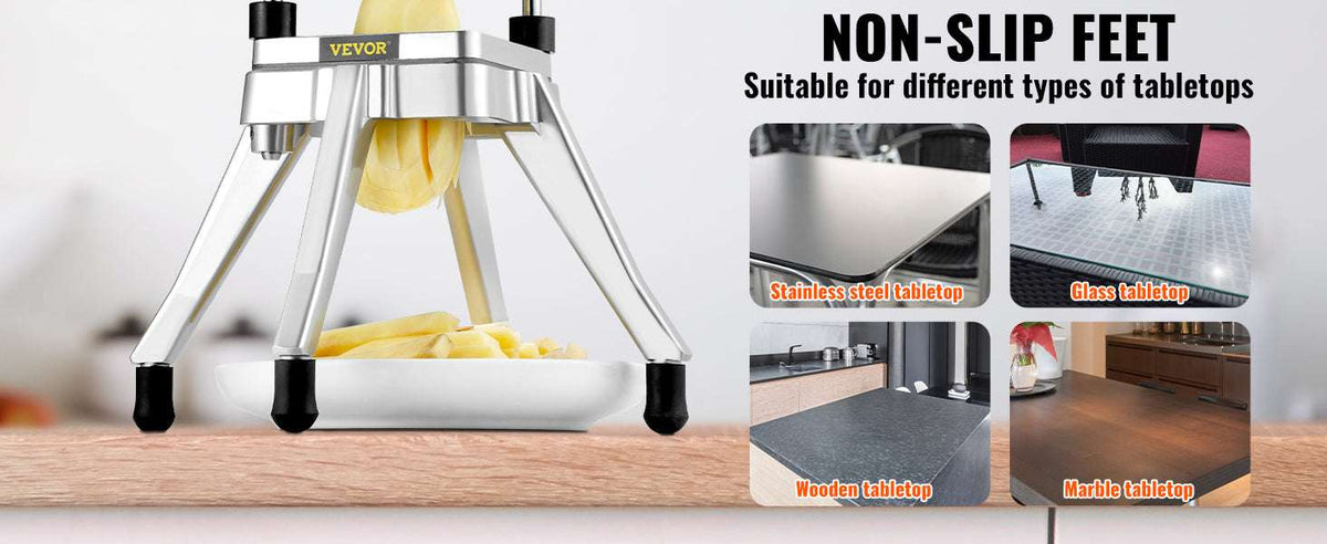 Manual Vegetable Chopper with 4 Blades and Stable Base-United States
