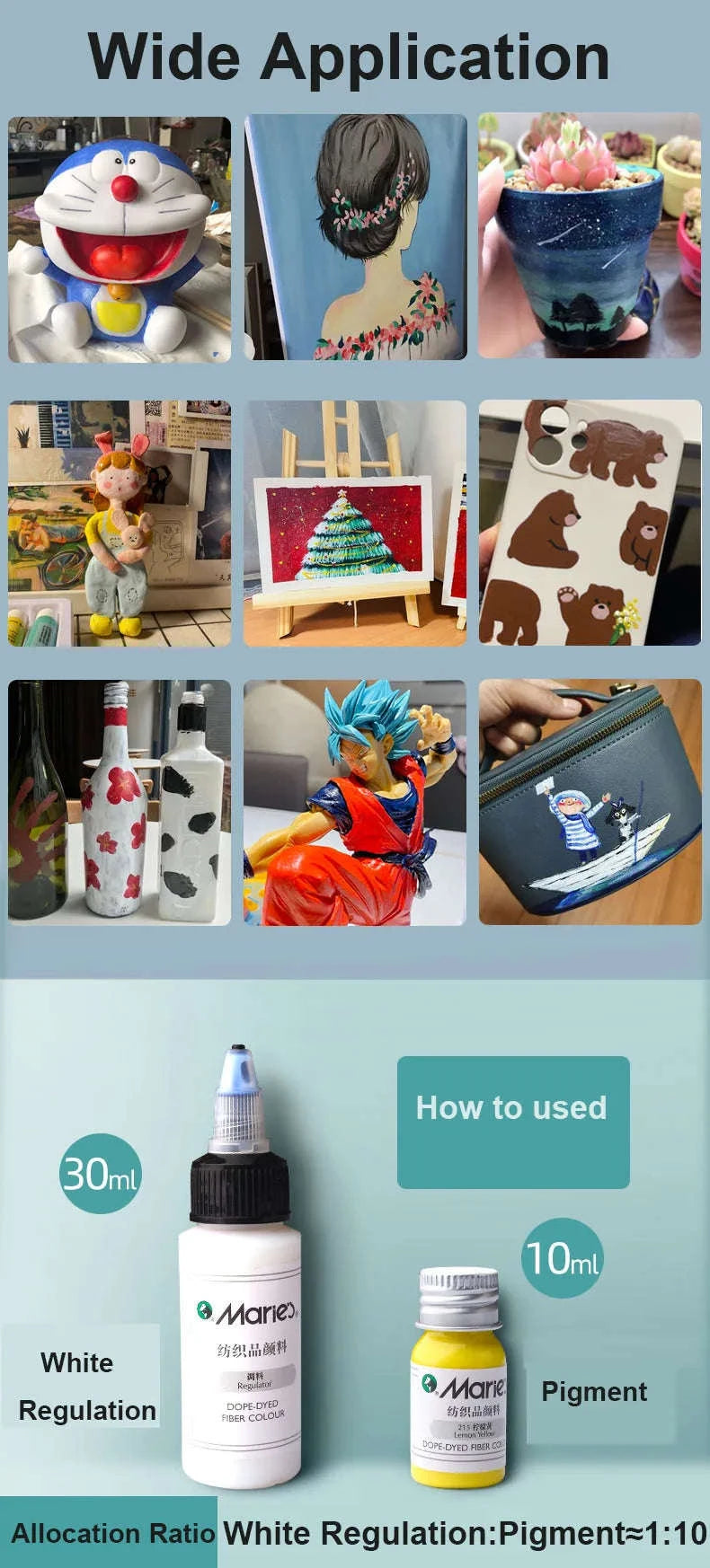 Marie's Permanent Fabric Paint Set-36 colors