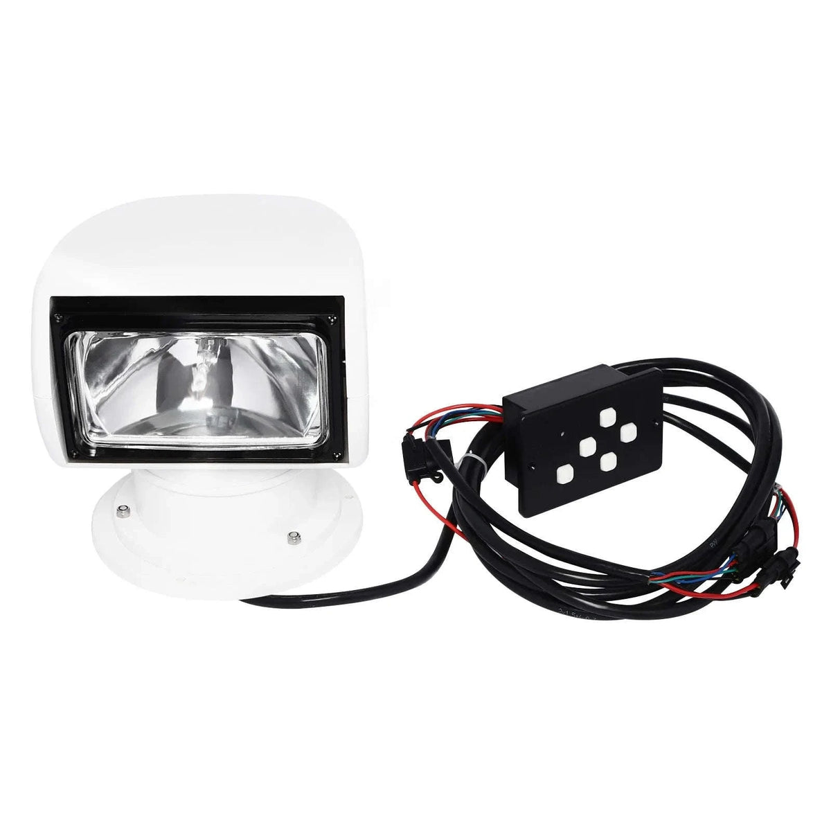 Marine Searchlight Remote Control 12V 100W Waterproof White 360 Rotatable-United States