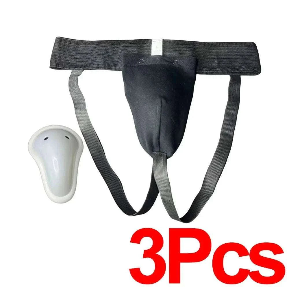 Martial Arts Groin Guard Protective Cup for Training-White-1Pc / XS / China Mainland