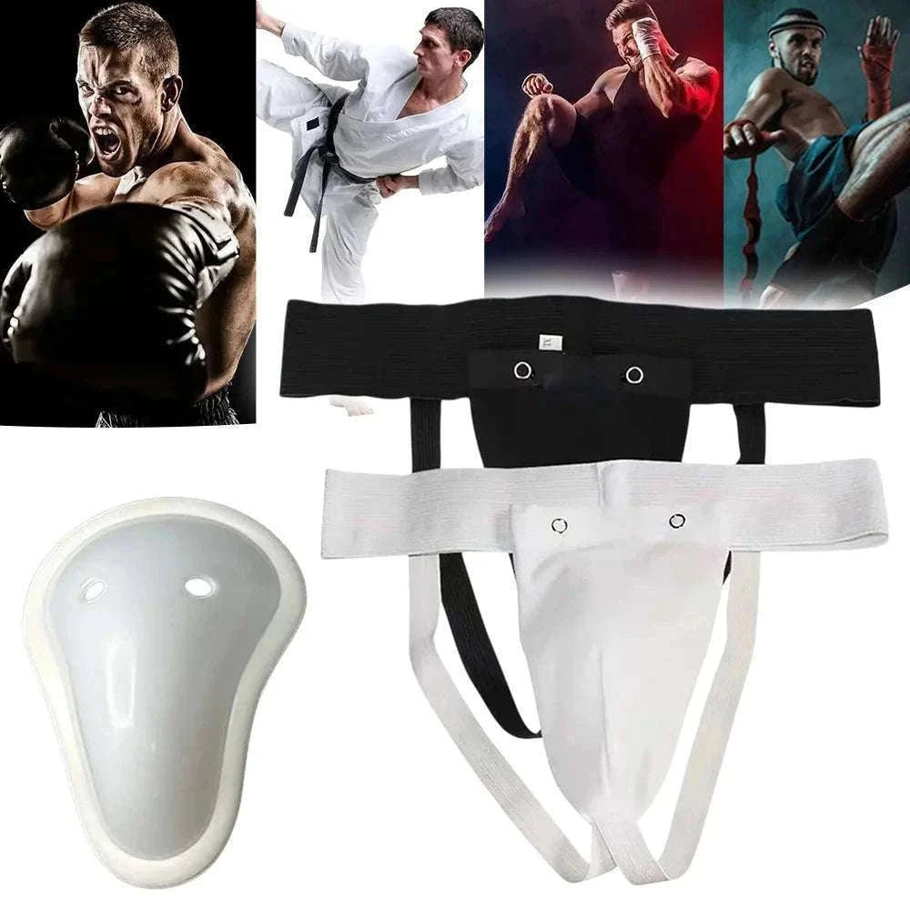 Martial Arts Groin Guard Protective Cup for Training-White-1Pc / XS / China Mainland