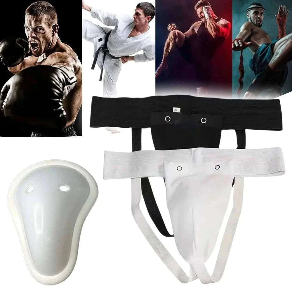 Martial Arts Groin Guard Protective Cup for Training-White-1Pc / XS / China Mainland