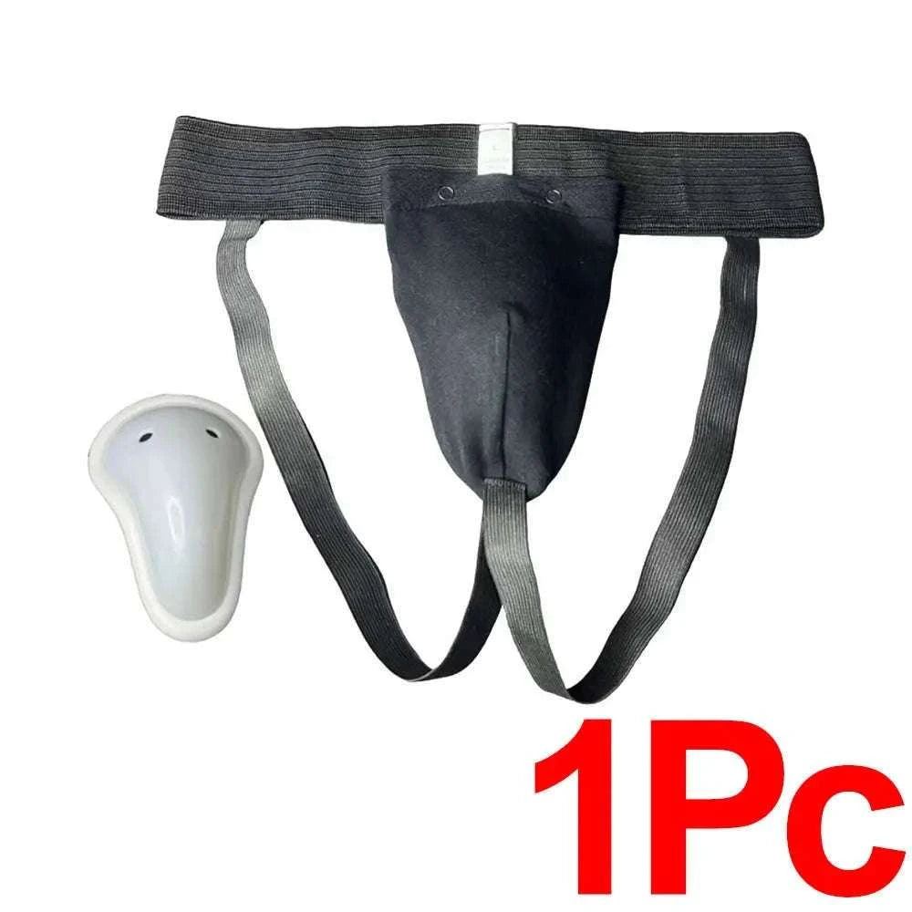 Martial Arts Groin Guard Protective Cup for Training-White-1Pc / XS / China Mainland
