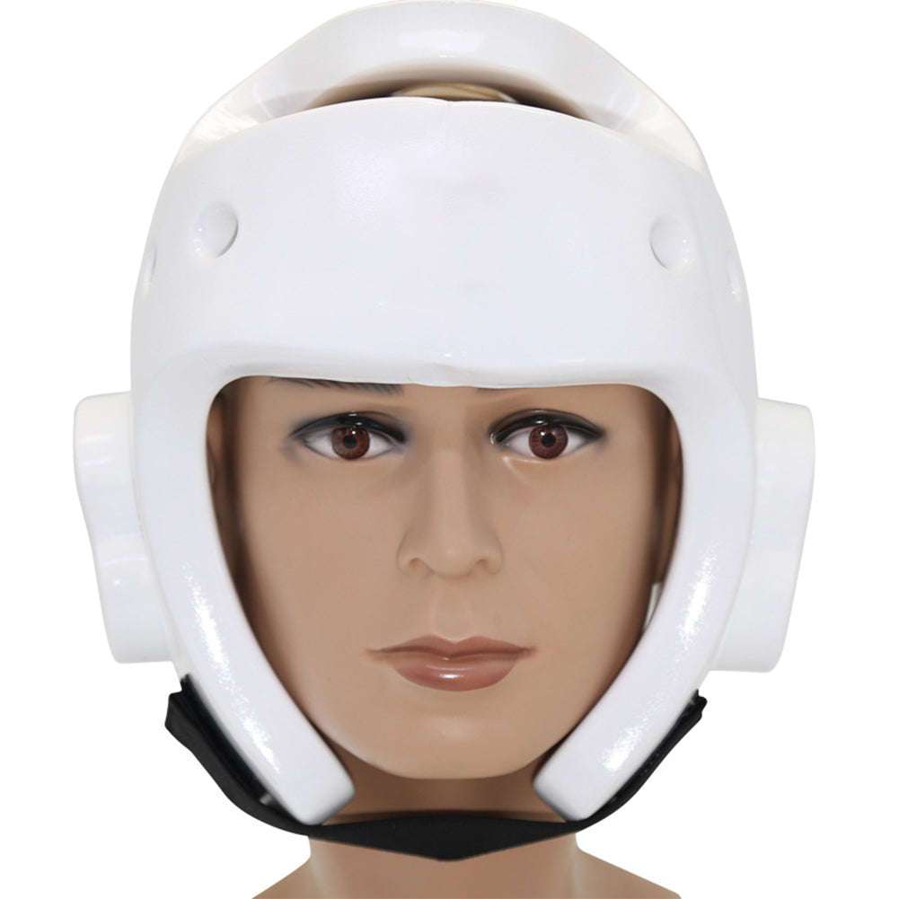 Martial Arts Head Guard with Full Impact Protection for Training-White L