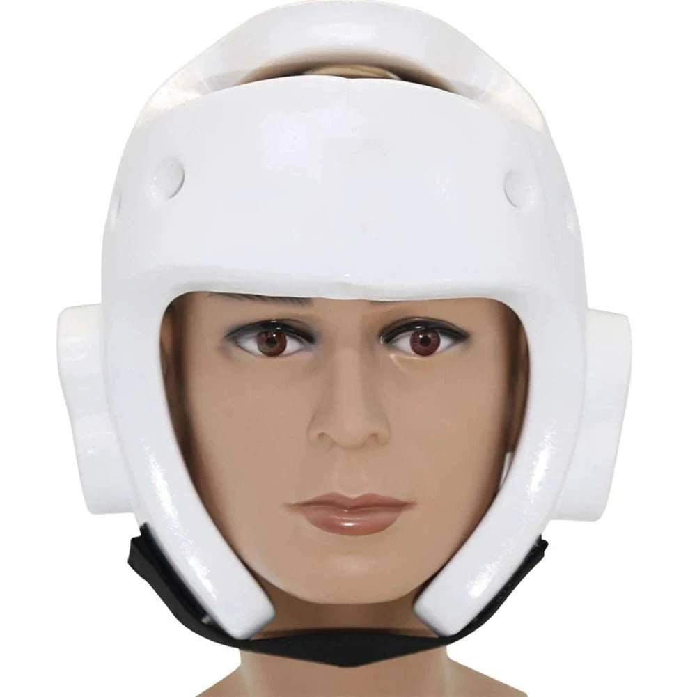 Martial Arts Head Guard with Full Impact Protection for Training-White L