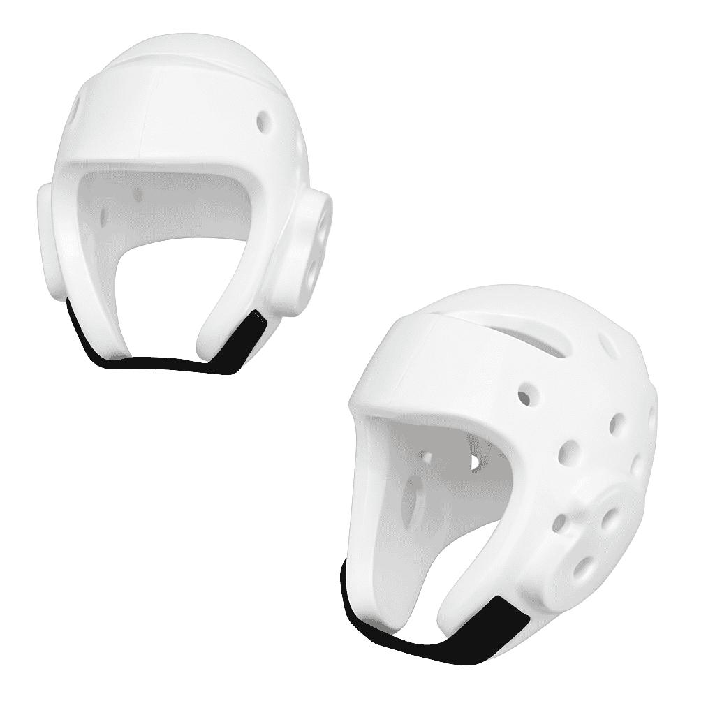Martial Arts Head Guard with Full Impact Protection for Training-White L