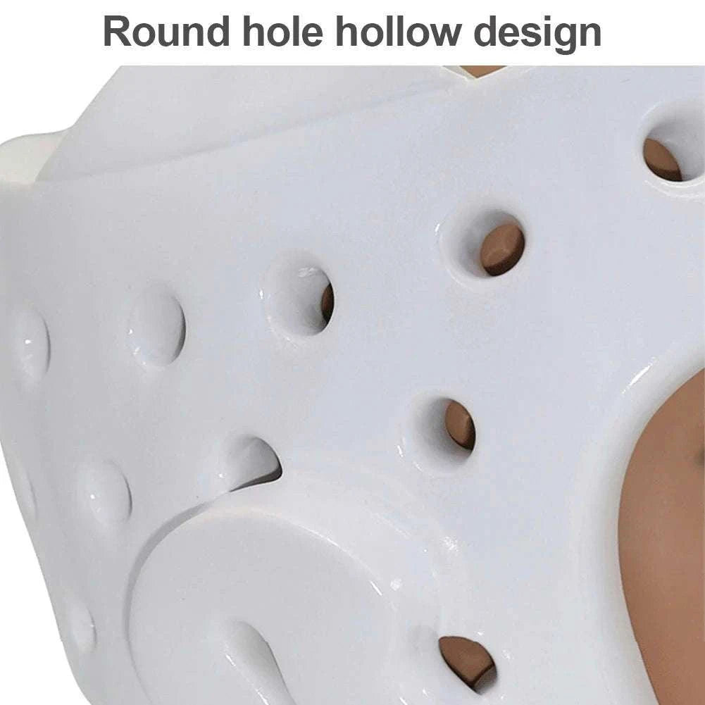 Martial Arts Head Guard with Full Impact Protection for Training-White L