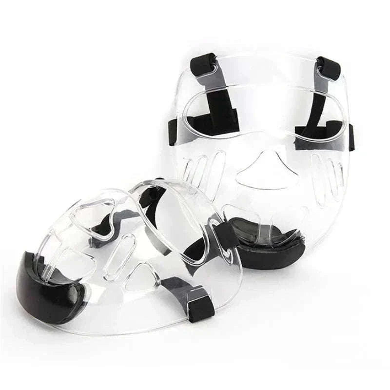 Martial Arts Protective Face Mask for Taekwondo and Airsoft Training-Beige / S 6-16 years old