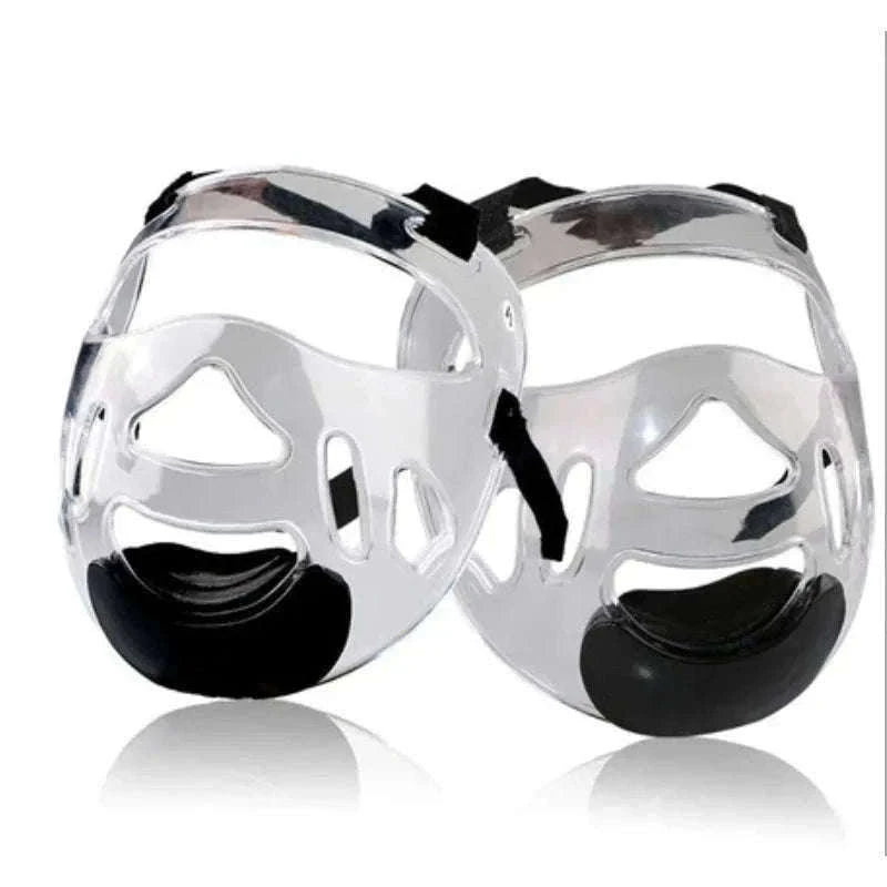 Martial Arts Protective Face Mask for Taekwondo and Airsoft Training-Beige / S 6-16 years old
