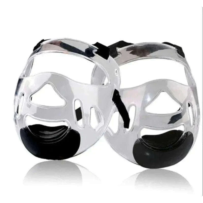 Martial Arts Protective Face Mask for Taekwondo and Airsoft Training-Beige / S 6-16 years old