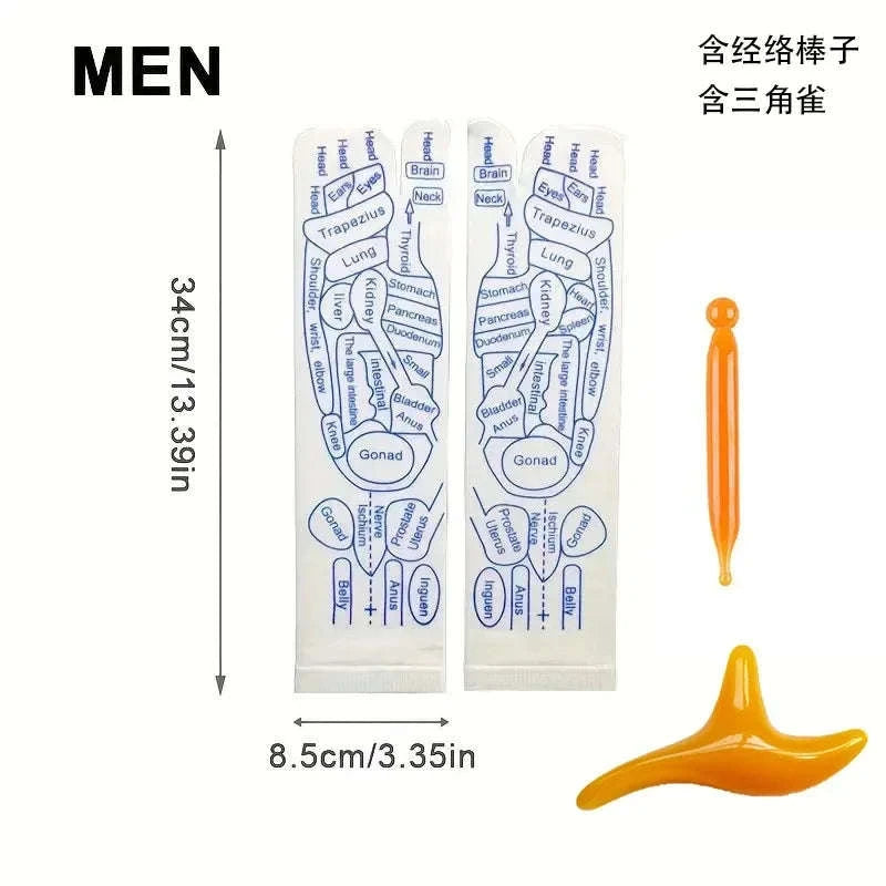 Massage Acupressure Foot Massage Socks-Women with tool A