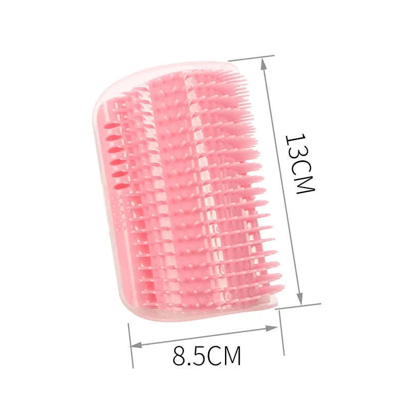 Massage Cat Corner Brush for Easy Self-Grooming-GRAY