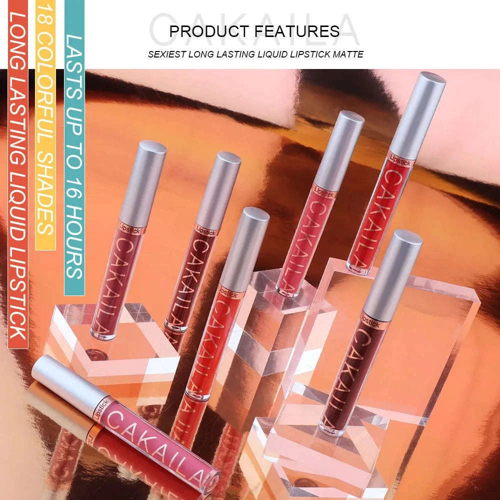Matte Liquid Lipstick Set – 10pc Waterproof Velvet Lip Colors-02 / United States