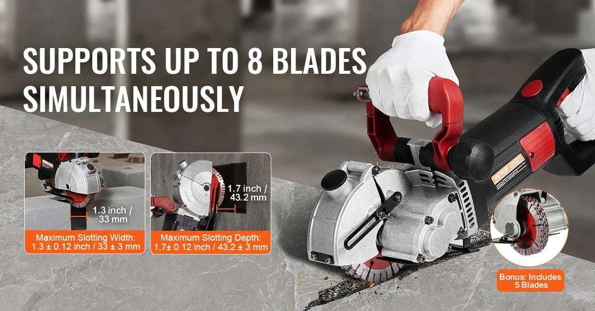 Max 4800W Concrete Wall Chaser for Precision Cutting-france