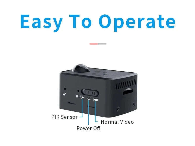 MD20 Mini Camera 1080P HD Camcorder with Night Vision-1080P Cam / Standard(No TF Card)